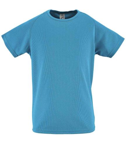 SOLS Kids Sporty T-Shirt - Aqua - 10yrs